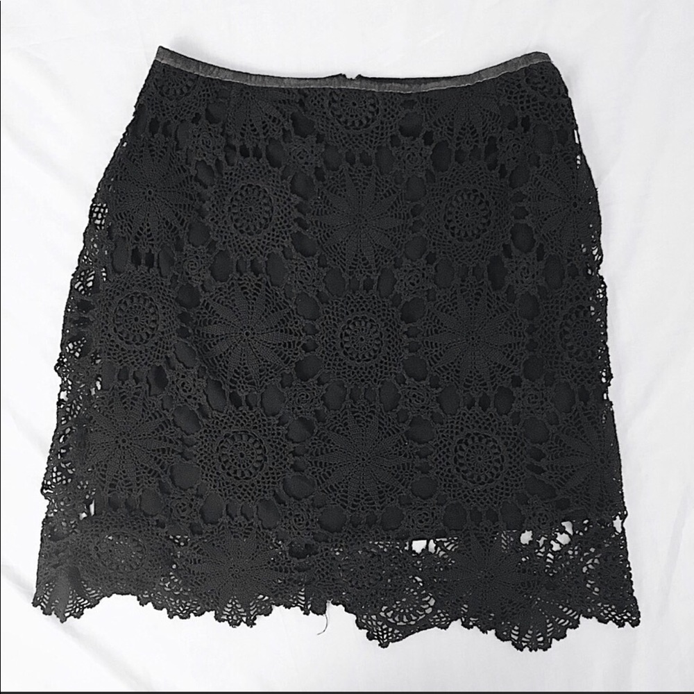 Vintage 70s Hand-Knit Crochet Skirt